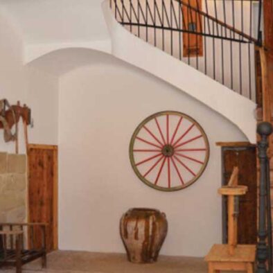 Detalle de un patio del alojamiento rural Casa Monegros en Lastanosa, Huesca