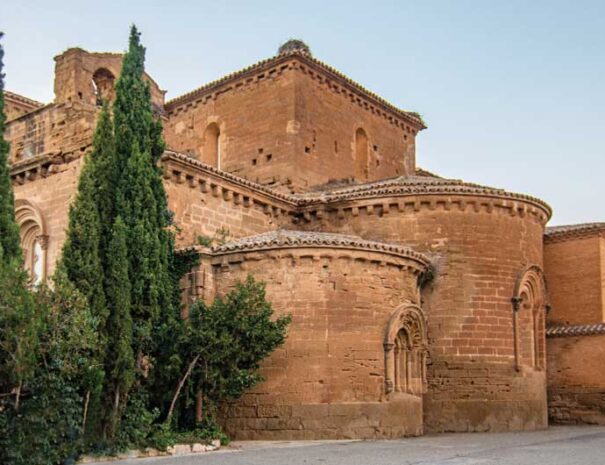 Detalle del real monasterio de Santa María de Sijena, en Villanueva de Sijena, Huesca